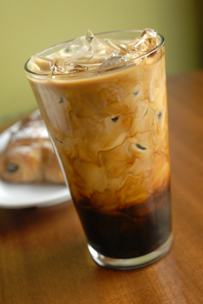 Cafe latte milkshake